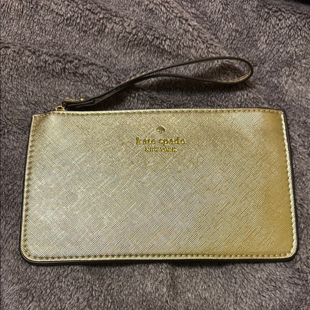 Kate Spade Gold Wristlet